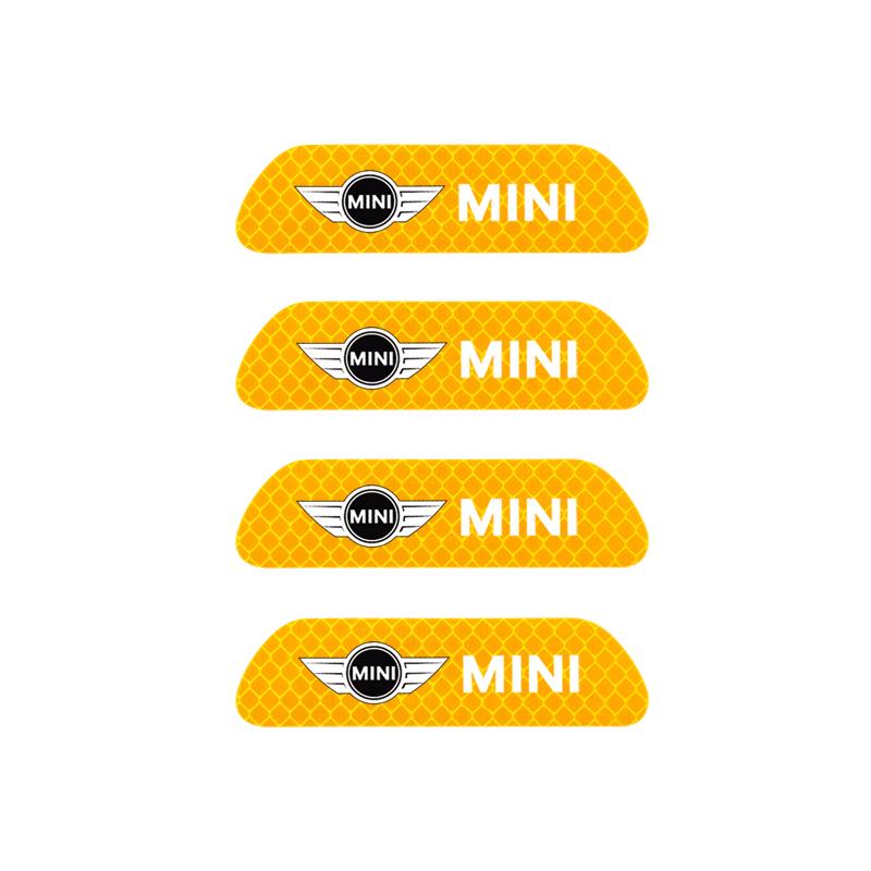 

MINI Car Door Reflective Sticker Night Light Warning Decal For BMW MINI One Cooper JCW Countryman Clubman Cabrio Paceman Coupe