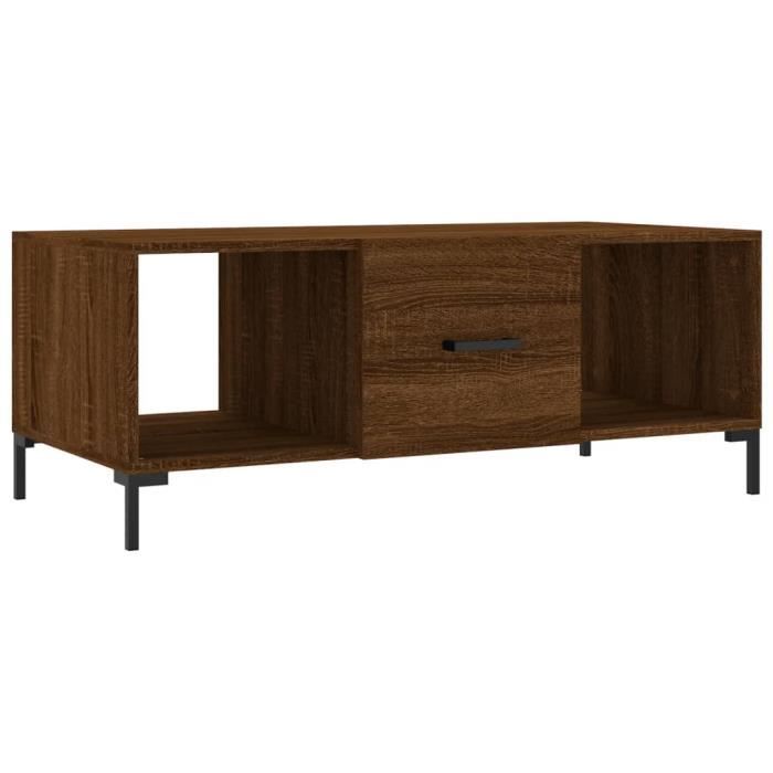 VidaXL Coffee Table Brown Oak 102x50x40 Cm Engineered Wood 829307