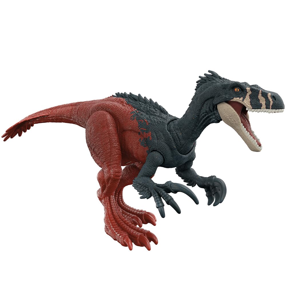 

Mattel Jurassic World New Ruler Фигурка Мегараптор лет и HGP79 (МИР ЮРСКОГО ПЕРИОДА) Рев! [Общая длина приблизительно. 32см] [Игрушка динозавр] [4 вверх] коричневый