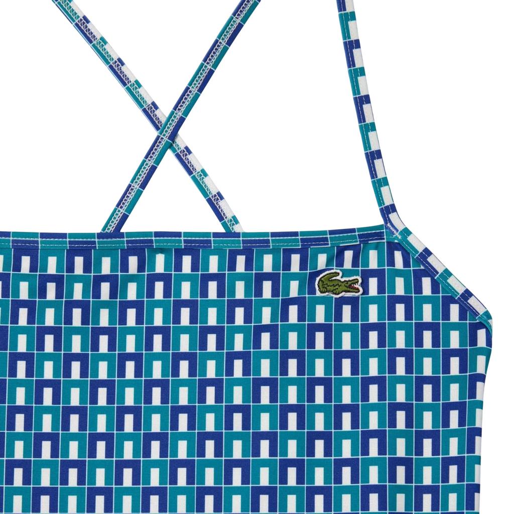 Lacoste Womens/Ladies Robert George Geometric One Piece Swimsuit