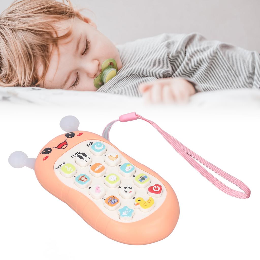 Music Phone Toy Volume Soft Wear Resistant Educational Music Teething Toy Gift