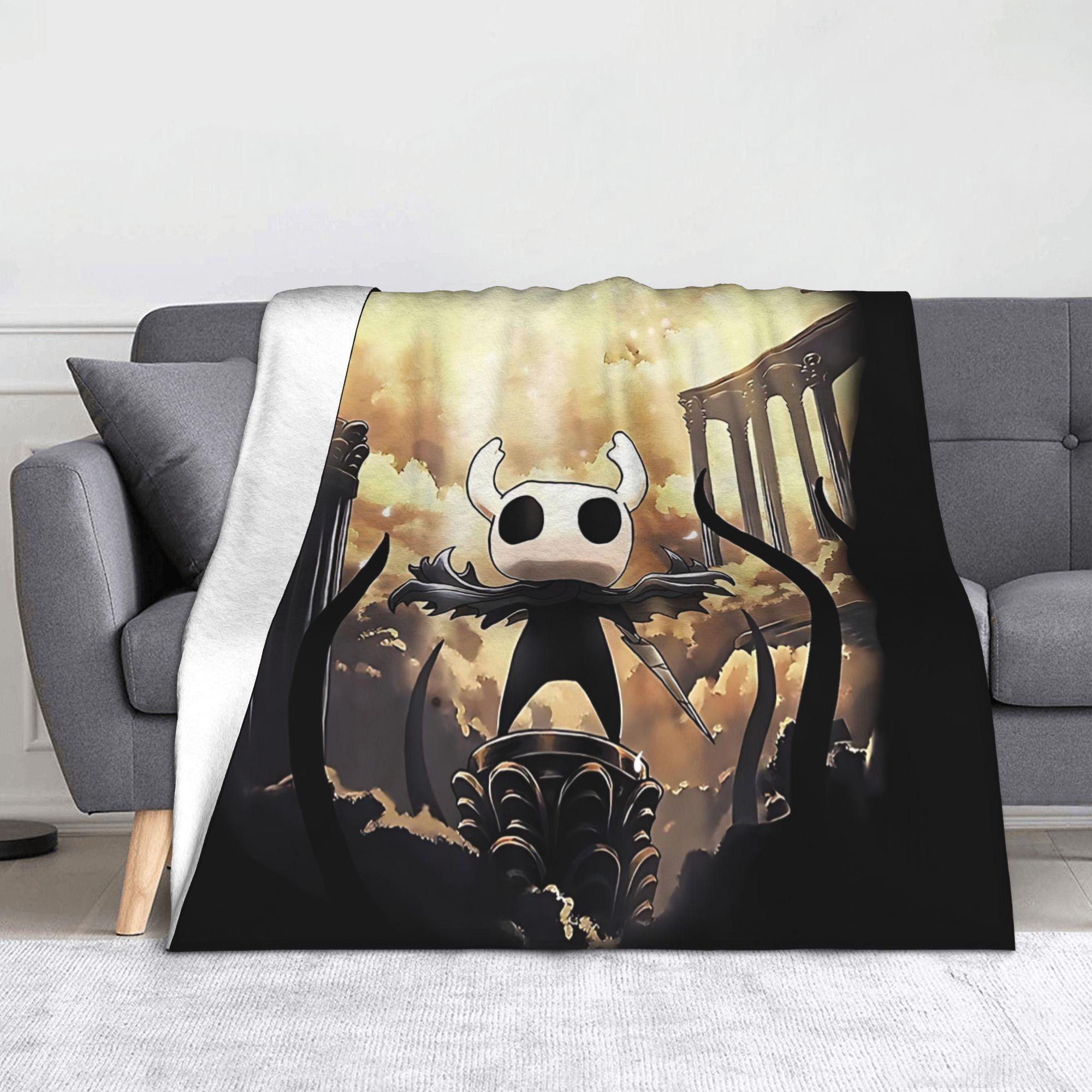 Hollow Knight Silksong Fuzzy Blanket Cartoon Custom Throw Blanket for Home 200x150cm Plush Thin Quilt 75X95CM