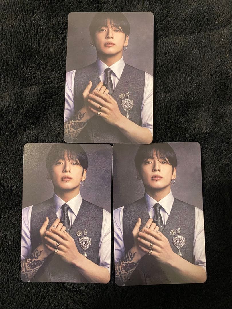 [USED] Jungkook (Kook) BTS ARIRANG Japan Store Bonus Photocard (3 cards)