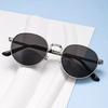 Circular Metal Sunglasses for Women UV Resistant and Sunscreen Sunglasses