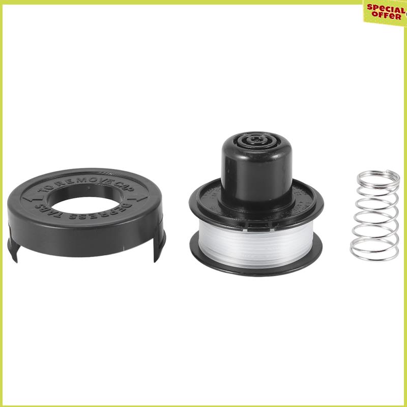 A34R RS-136 Replacement String Trimmer Spool Line For BLACK+DECKER ST4000 ST4500 (1 Spool, 1 Cap And 1 Spring)