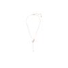 Swarovski Feather Pattern Cubic Zirconia Necklace Women Necklace Rose-Gold 5663485