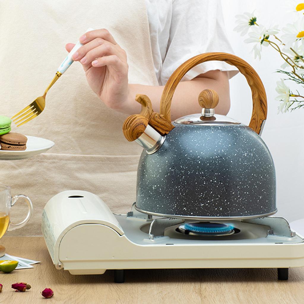 Whistling Tea Kettle Tea Pot Water Kettle Bakelite Handle Loud Whistle for Gas Induction Gas Electric Applicable