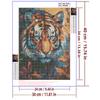 5d DIY Diamond Painting Cross Stitch Animal Watercolor Tiger Diamond Embroidery Mosaic Full Round Drill Home Decor Arts