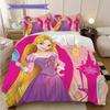 Sweet Fantasy Princess Bedding Set – Rapunzel & JasminePattern printing(1*Duvet Cover + 2*Pillowcase, Without Core),