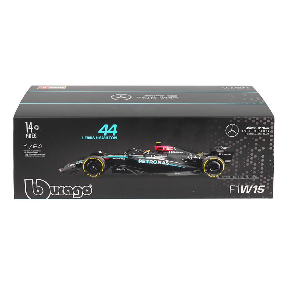 Bburago 1:24 2022~2025 Mercedes W15 44# Hamilton 63# Russell F1 series various styles Red Bull Ferrari McLaren Alloy car model