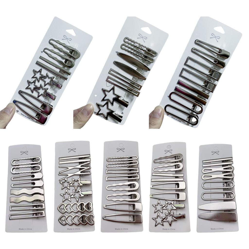 8 Pezzi Fermagli Metallici per Capelli da Donna Fermagli Brillanti con Strass per Styling Frange Laterali Accessori Quotidiani da Festa