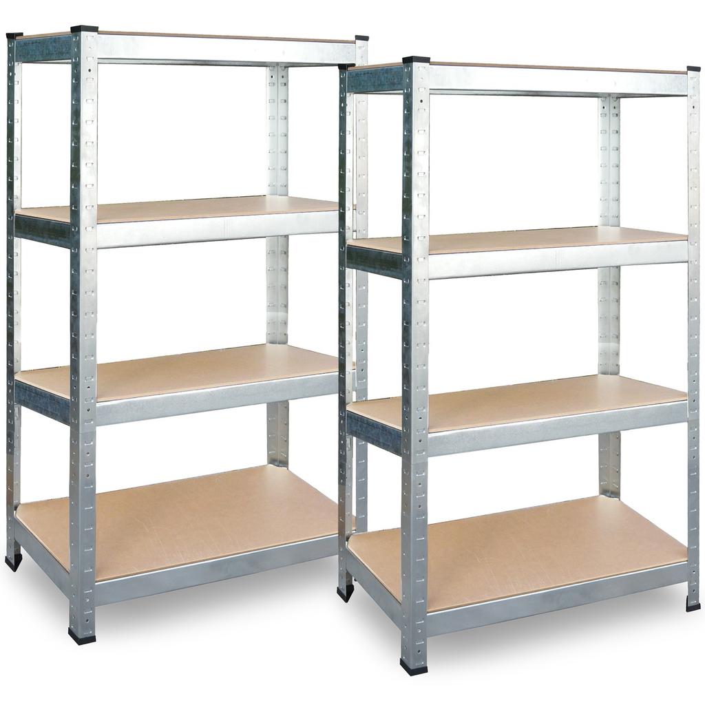 Metal storage rack set of 2 pcs 180 x 90 x 40 cm Plonos PL-702