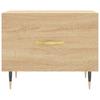  Coffee Table, Sonoma Oak, 50x50x40 Cm, Wood-based Material