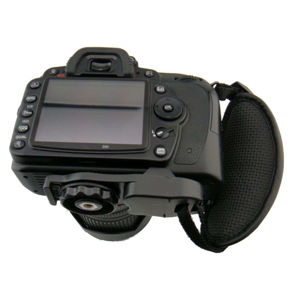 Camera Hand Strap Quick-Release Soft Grip Adjustable Wrist Belt Leather Hand Grip Strap for DSLR and Mirrorless Cameras