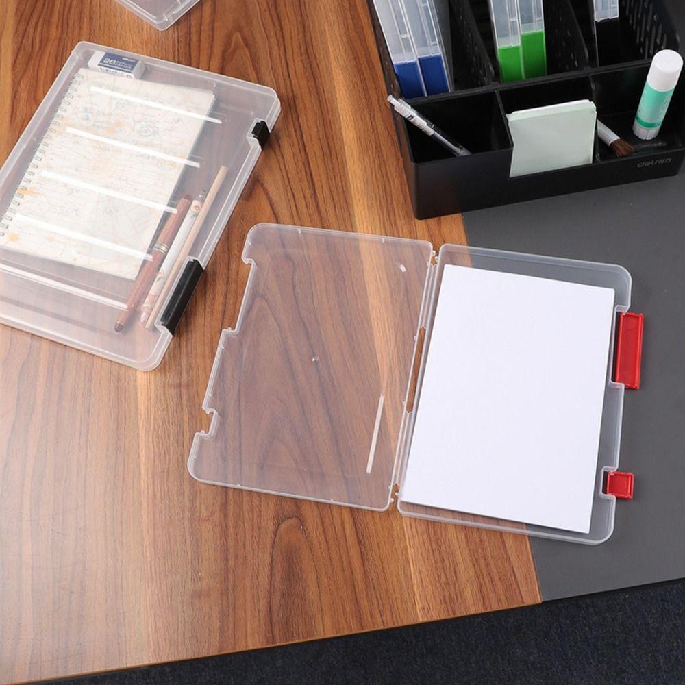 Sorting File Case Transparent Stationery Storage Box Storage Folder File Box File Organizer
