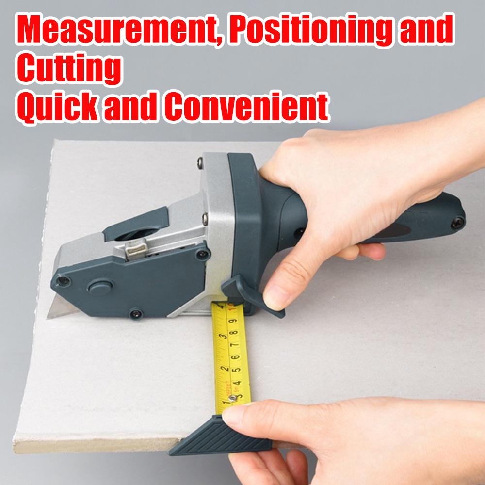 Plasterboard Edger Gypsum Board Cutter Cardboard Scriber Drywall Cutting Woodworking With 5M Tape Measure Hand Tools