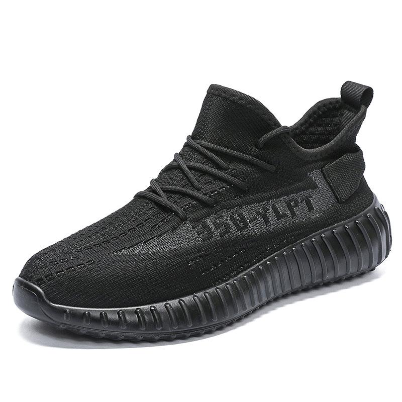 Men's and Women's Fly-woven Casual Shoes Mesh Breathable Sports Shoes Work Shoes Tide Low-top Round Head Shoes