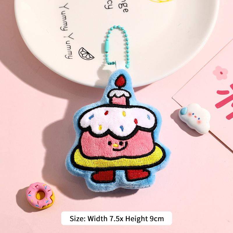 

Мультяшная бытовая техника плюшевая игрушка брелок телефон телевизор торт мягкая набивная кукла подвеска кольцо для ключей автомобиля декор для рюкзака подарок для ребенка