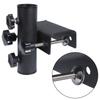 Stable Metal Balcony Railing Mount Parasol Bracket For Outdoor Sun Umbrella Holder With Quick Screw Lock Mechanism