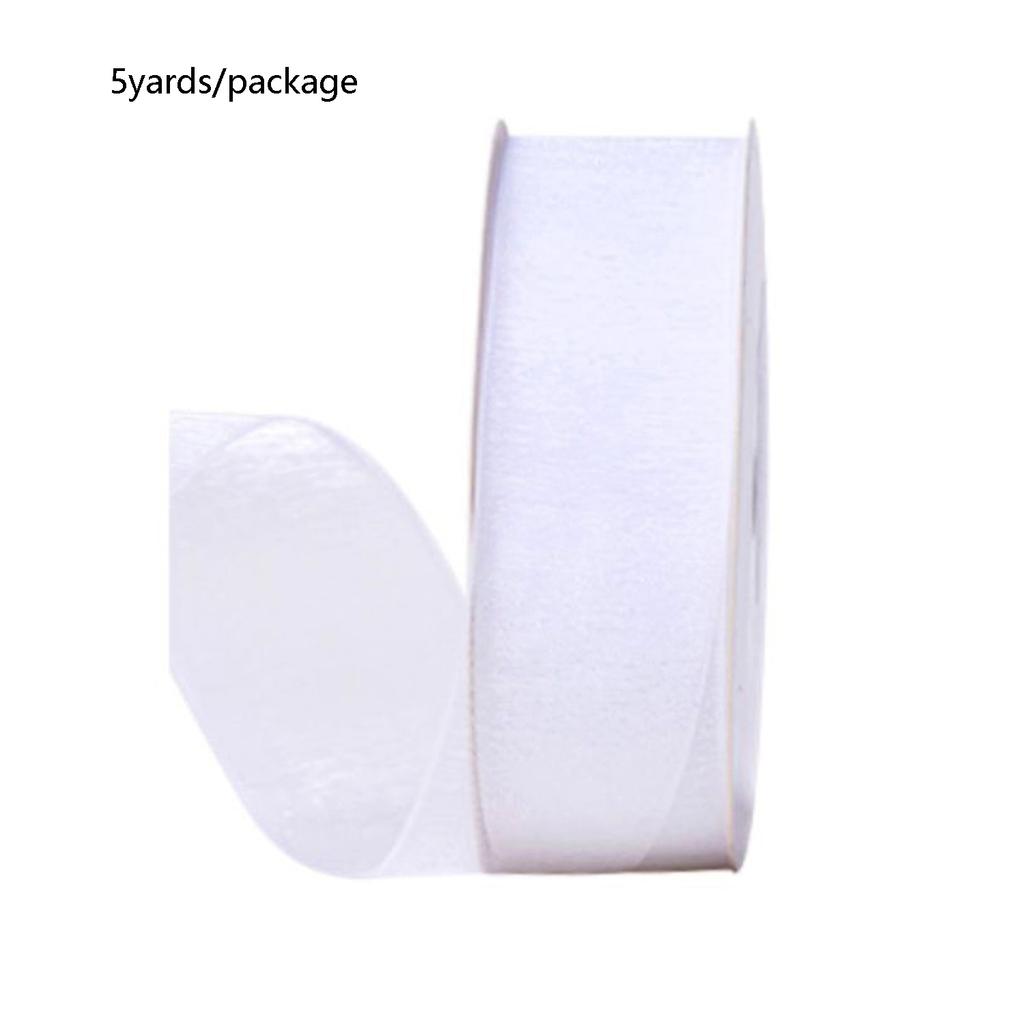 5 Yards Sheer Chiffon Ribbon Suitable for Gift Wrapping, Wedding Decor, Home Decor, Girl Hair Accessories Handmade DIY