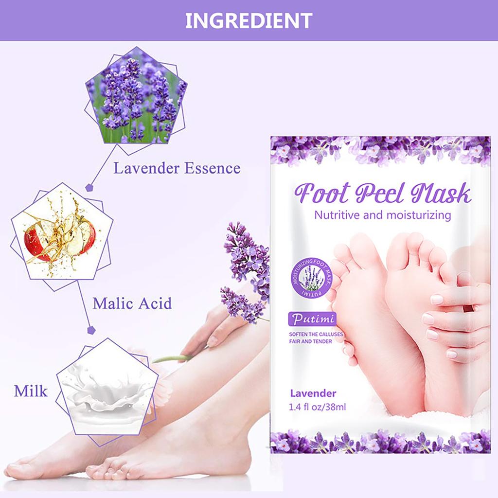 Exfolia Foot  Pedicure Socks Exfoliation for Feet Mask Remove 10ML