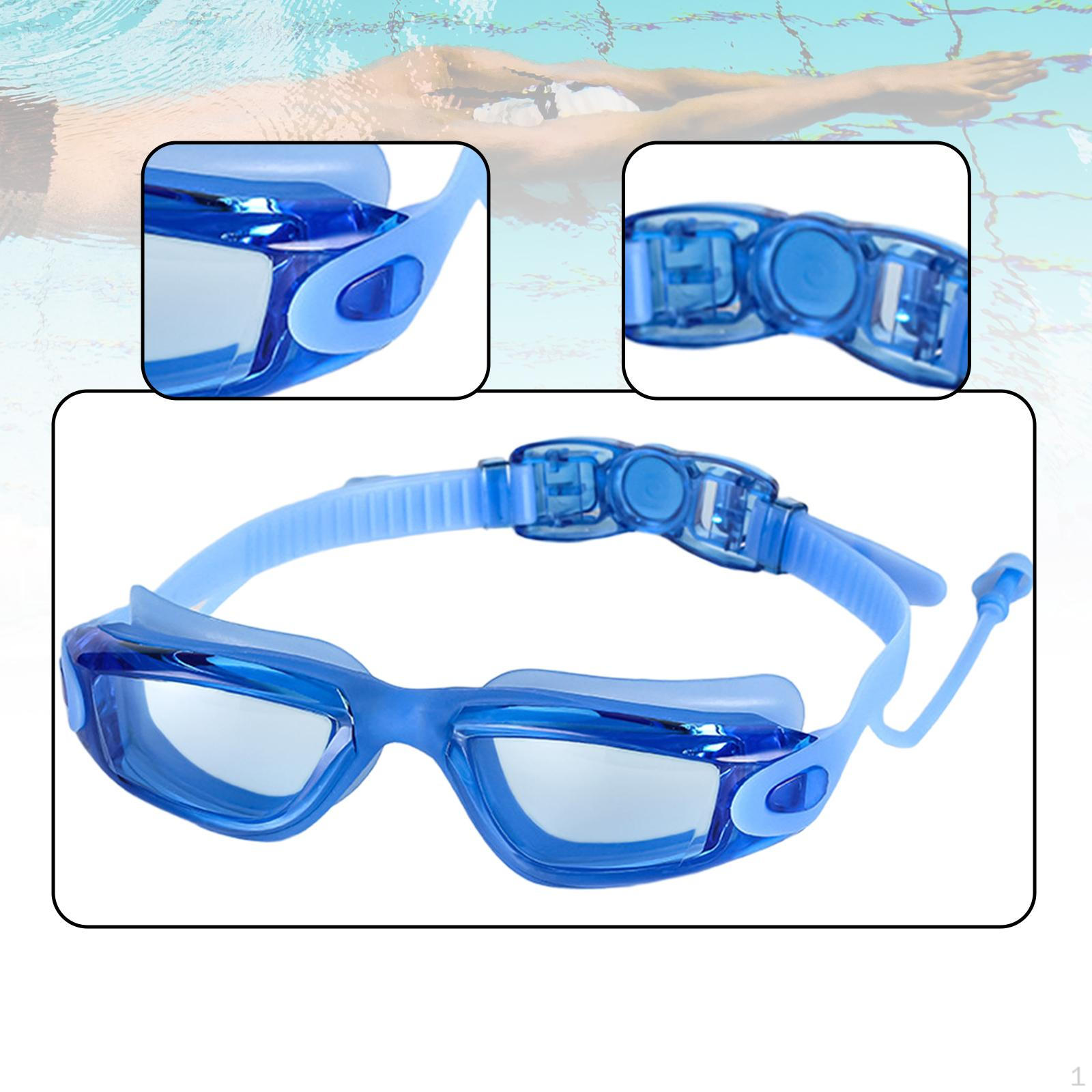 

Очки для плавания с защитой от запотевания, удобные для взрослых, водонепроницаемые, для бассейна синий