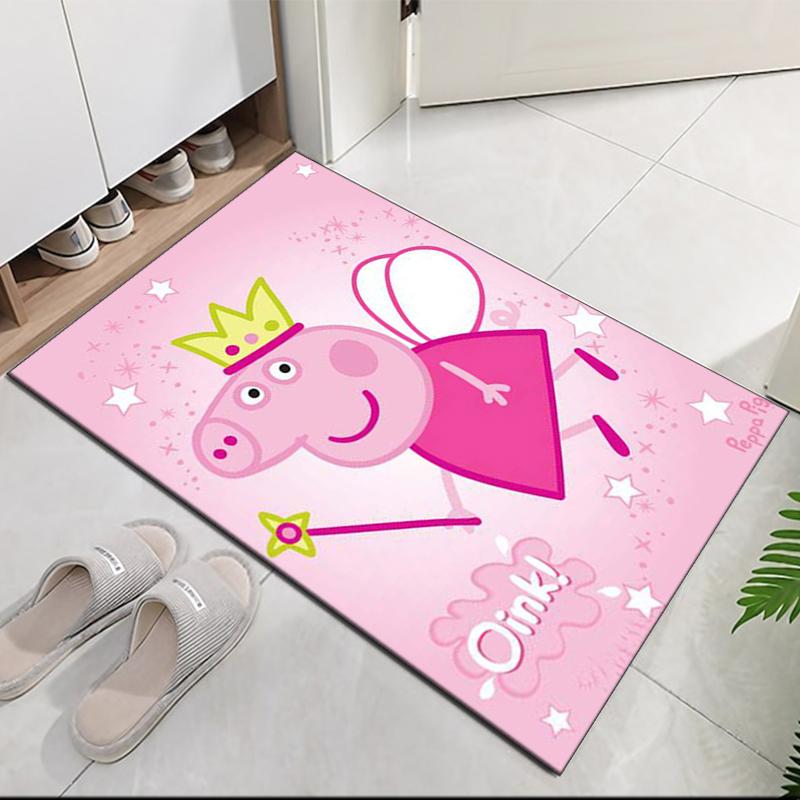 Peppa Pig Printed Carpet, for Office Chair Living Room Bedroom Kitchen Room Decor Gifts.