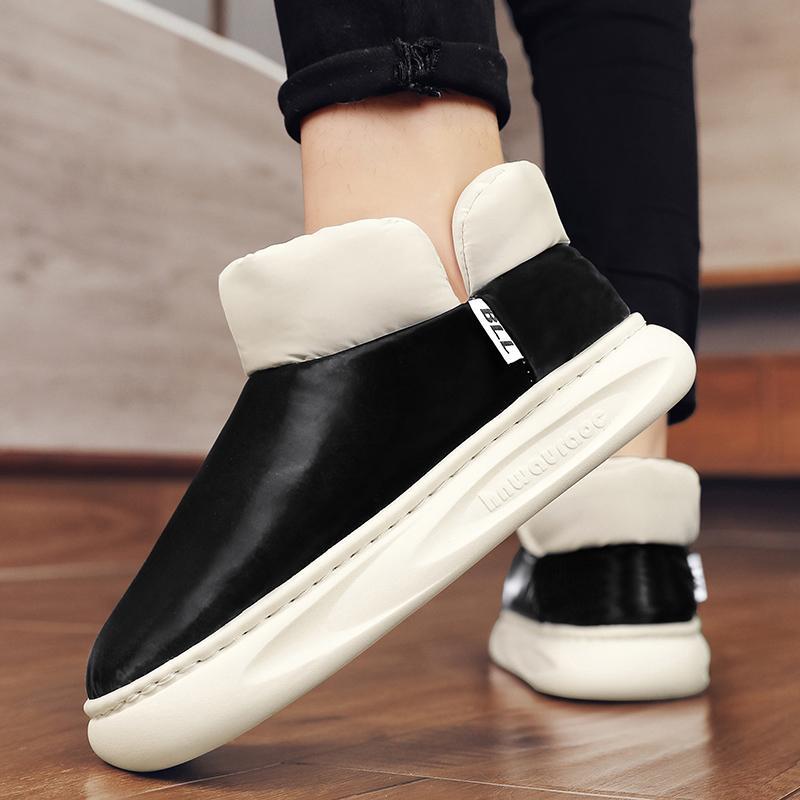 Winter Northeast Snow Boots Men's Fleece Thickened Bread Shoes Women's Cotton Shoes Warm Men's Shoes Snow Cotton Boots Couple 2025