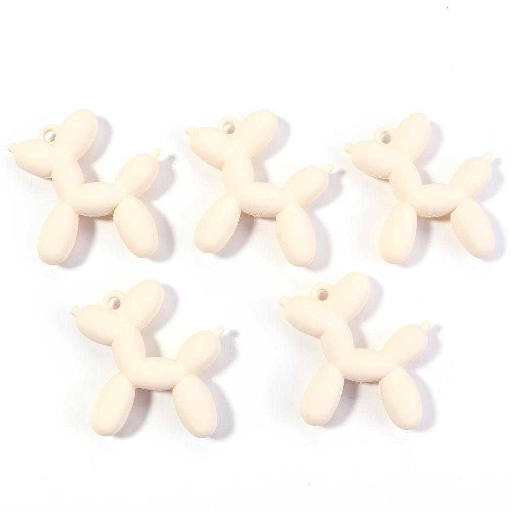5pcs/lot Colorful Cute Acrylic Cartoon Balloon Dog Pendants For Jewelry Making DIY Bracelet Necklace Keychains Accessories