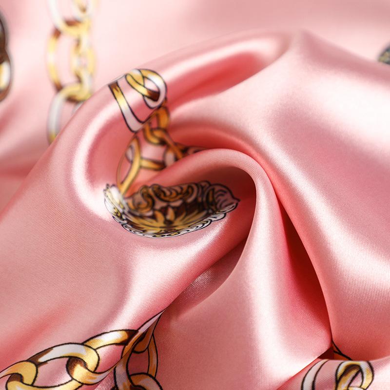 Women's silk square scarf for head covering, satin facings for women's shawls, Foulard for women's large headscarves, Pashmina