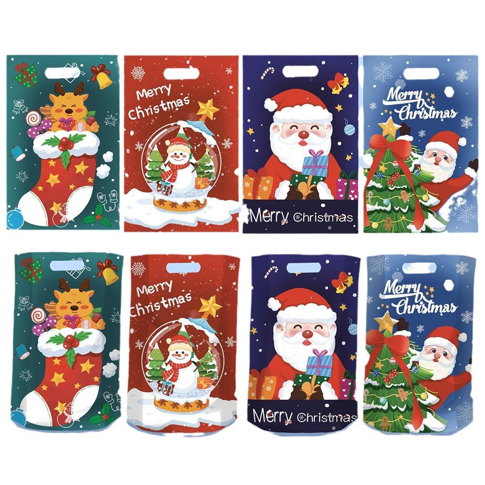 50Pcs PP Christmas Candy Bag Cartoon Style Christmas Gift Bag  Christmas Party