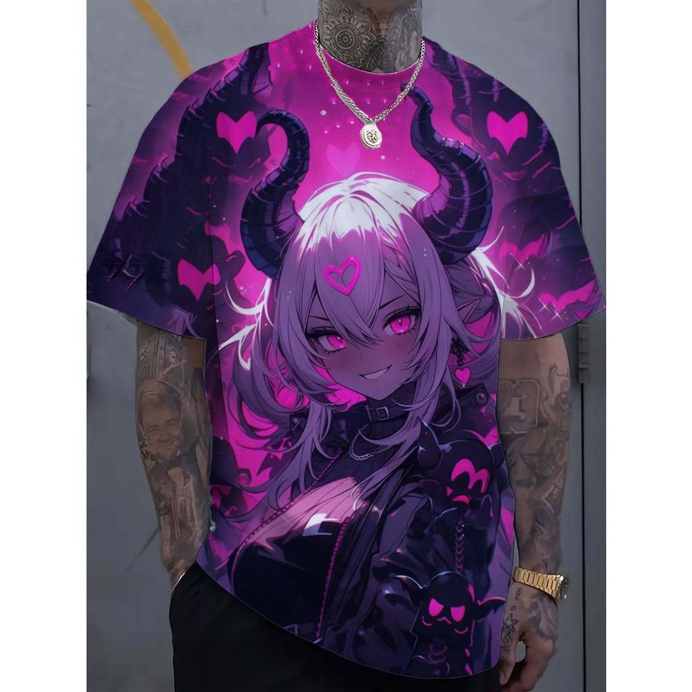 Cartoon Sexy Girl Pattern Men's T-shirt