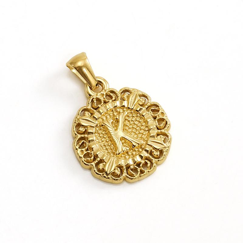 New embossed 26 English pendant necklace round trend versatile women's collarbone neck chain is out of stock.