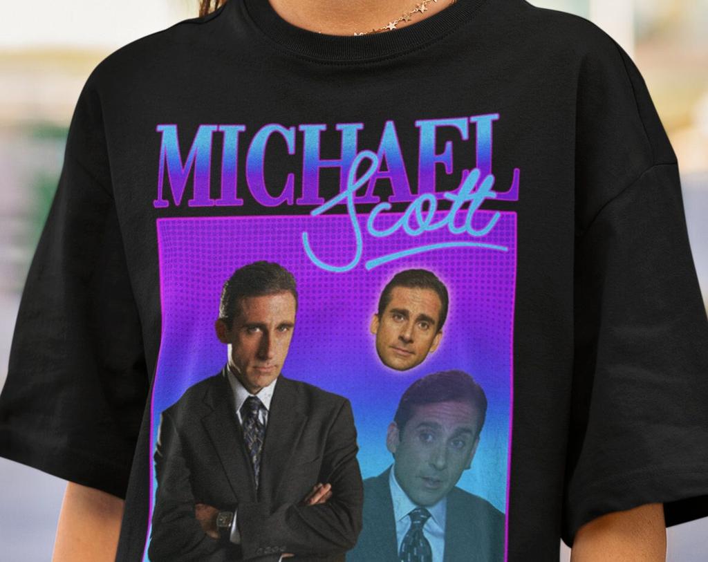 Maglietta Michael Scott Ispirata agli anni '90 Camicia Vintage Vintage Bootleg Maglietta Grafica Classica Camicia Classica Retrò Vintage