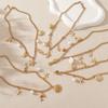 Titanium Steel Necklace - Summer Fashionable Sea Star and Sea Shell Beach Style Ocean Collar Chain