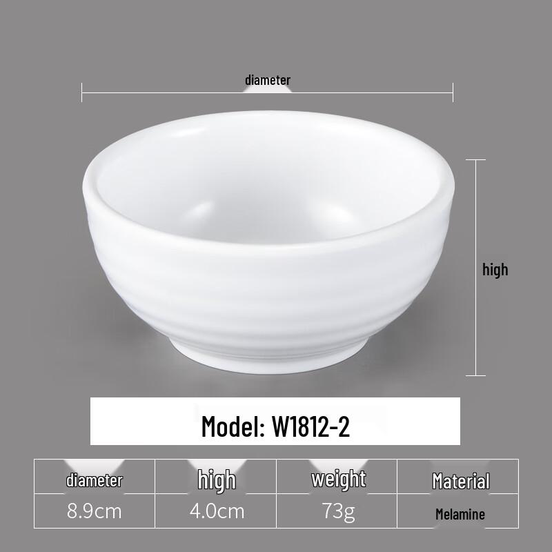 

Wuhe Thickened Round Melamine Dipping Sauce Plate