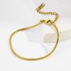 Minimalist Titanium Steel Electric Snake Chain Adjustable Bracelet - European & American Fashion Niche Design