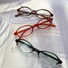 4 Pack Polycarbonate Y2K Fashion Oval Frame Non-Prescription Spectacles with Full Rim
