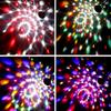 RGB Disco Ball Light USB Powered 360 Rotating Multi-Color Stage Lamp Tabletop Flashing Party Light ABS Body