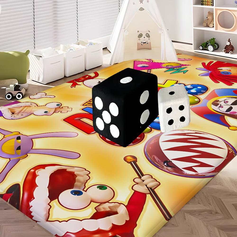 Popular Animated The A-Amazing D-Digital C-Circus Room Mats Anti-slip Absorb Water Long Strip Cushion Bedroon Mat Household