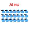 1-100Pcs Mini Rubber Ducks Blue Set In Bulk With Sunglasses Float Squeak Tiny Rubber Duck Toy For Party Birthday Supplies