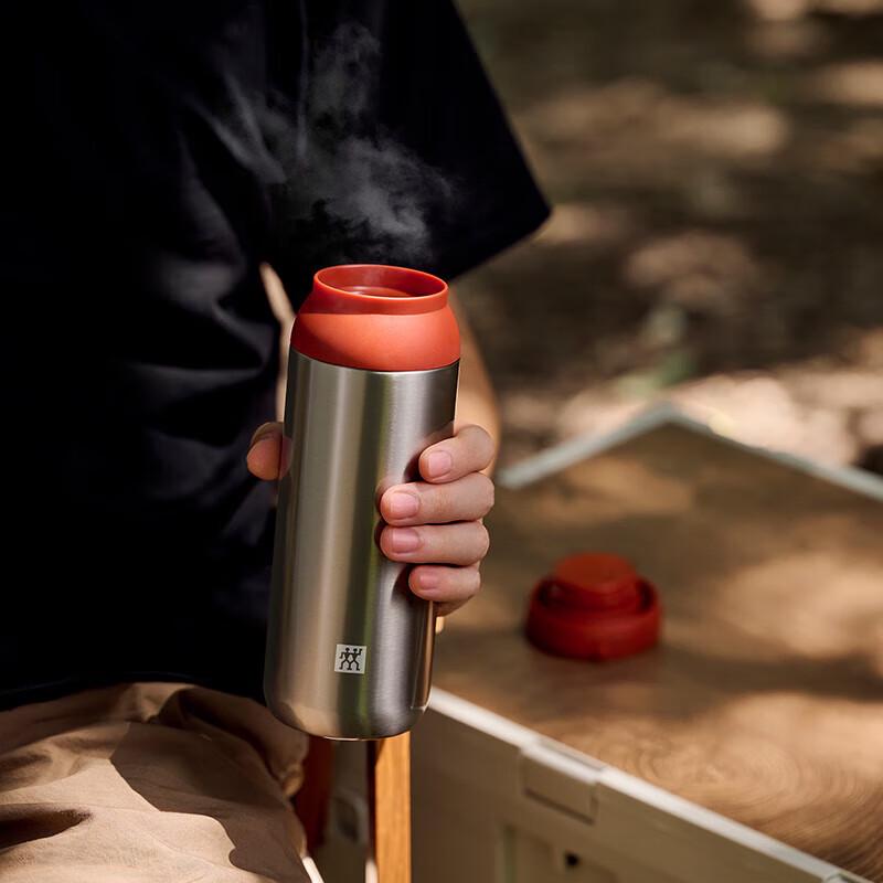 ZWILLING 316 Stainless Steel Portable Insulated Mug with Tea Infuser, 450mL