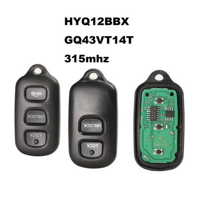 Jingyuqin Mando a Distancia Llave de Coche 2/3 +1 Botón para Toyota HYQ12BBX Highlander GQ43VT14T Camry Solara Corolla Sienna 315mhz