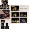 Kit de Papel para Pintar con Rascar 'Vista Nocturna Mágica' Para Diversión y Exploración Creativa Infantil