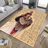 1PC Ancient Egyptian Murals Printed Carpet for Living Room Bedroom Bedside Bathroom Floor Mat Area Rugged Sofa Mat Home Decor