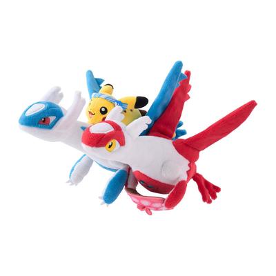 Pokemon Pikachu & Latias & Latios Plush Doll Pokemon Center FUKUOKA R Japan NEW