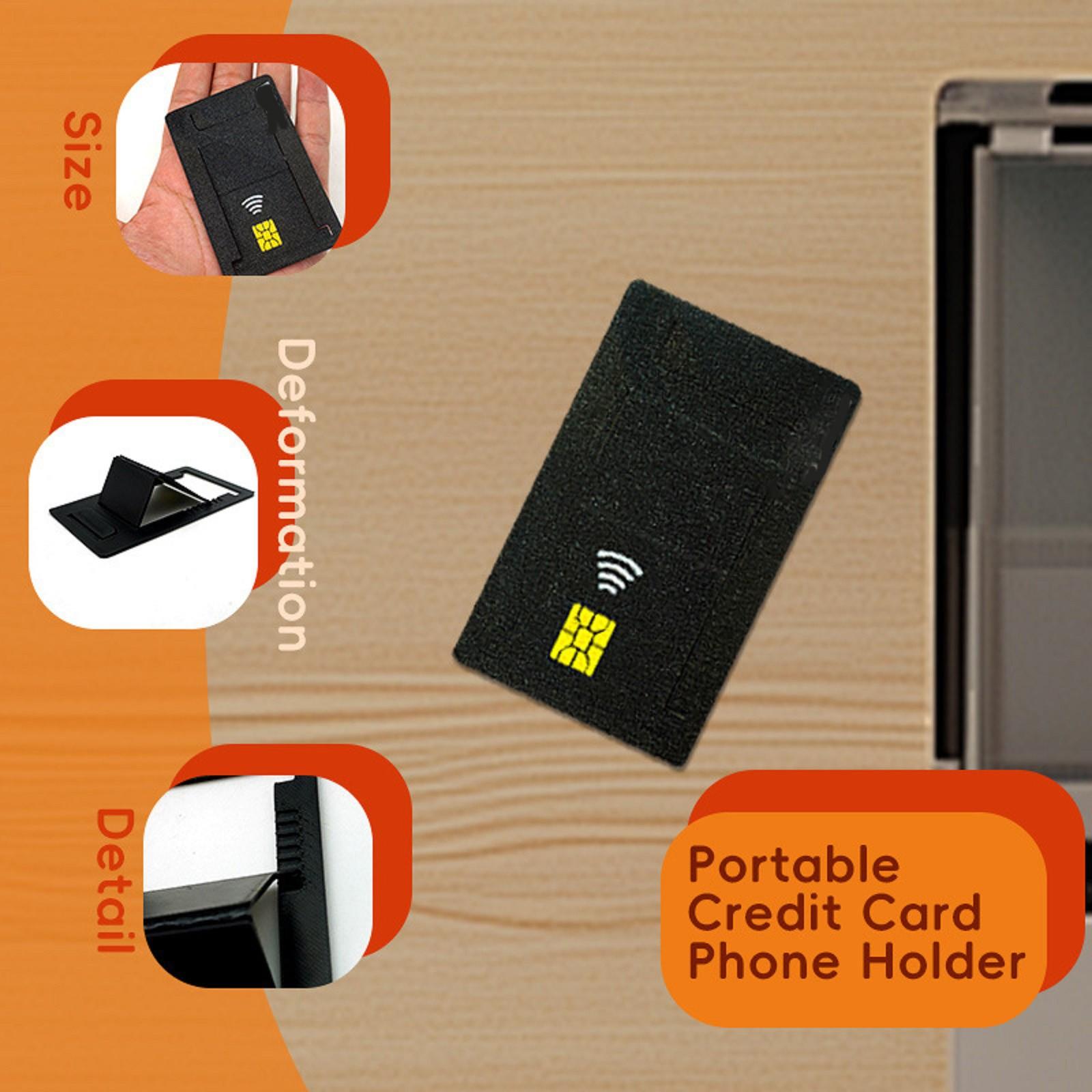 

Креативная портативная подставка для телефона с кредитной картой, ленивая настольная подставка для телефона One Size