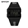 Sanda Sport Luminous Waterproof Casual Wristwatch for Students - Versatile Unisex Digital Timepiece