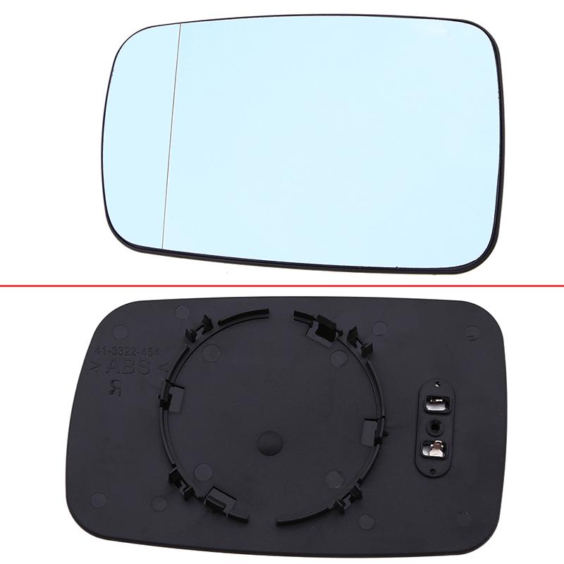 Heated Door Mirror Glass Left Driver Side Blue For BMW E46 Coupe E65 Sedan