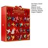 2025 Hummingbird Advent Calendar 24 Day of Bird Themed Christmas Countdown Calendar Acrylic Hummingbirds Xmas Tree Ornament Holiday Gift